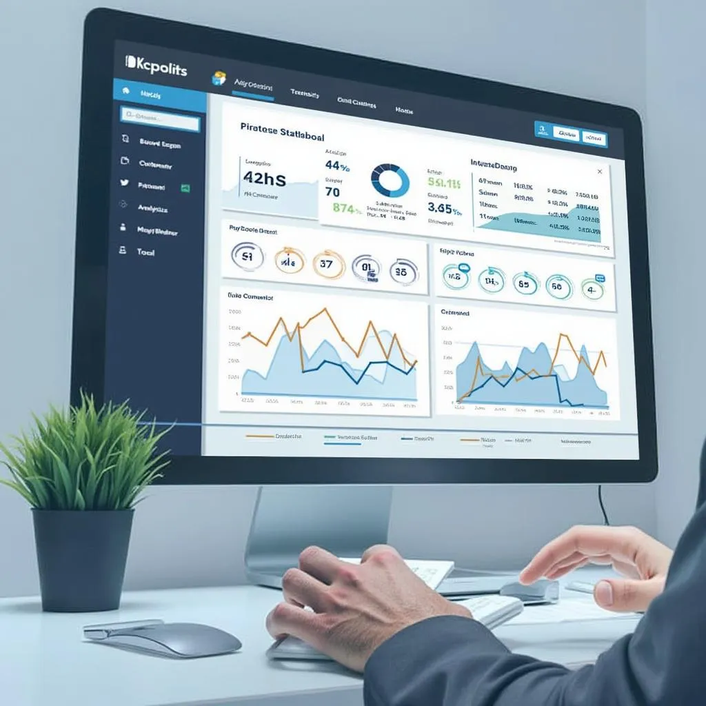 Dashboard de transformación digital con analytics